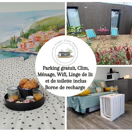 Studio De Jardin "Le Temps D Une Pause" Jusqu'A 4 Personnes En Face Du Beaujolais - Climatisation Et Borne Recharge Vehicule Electrique Montmerle-sur-Saone Bagian luar foto